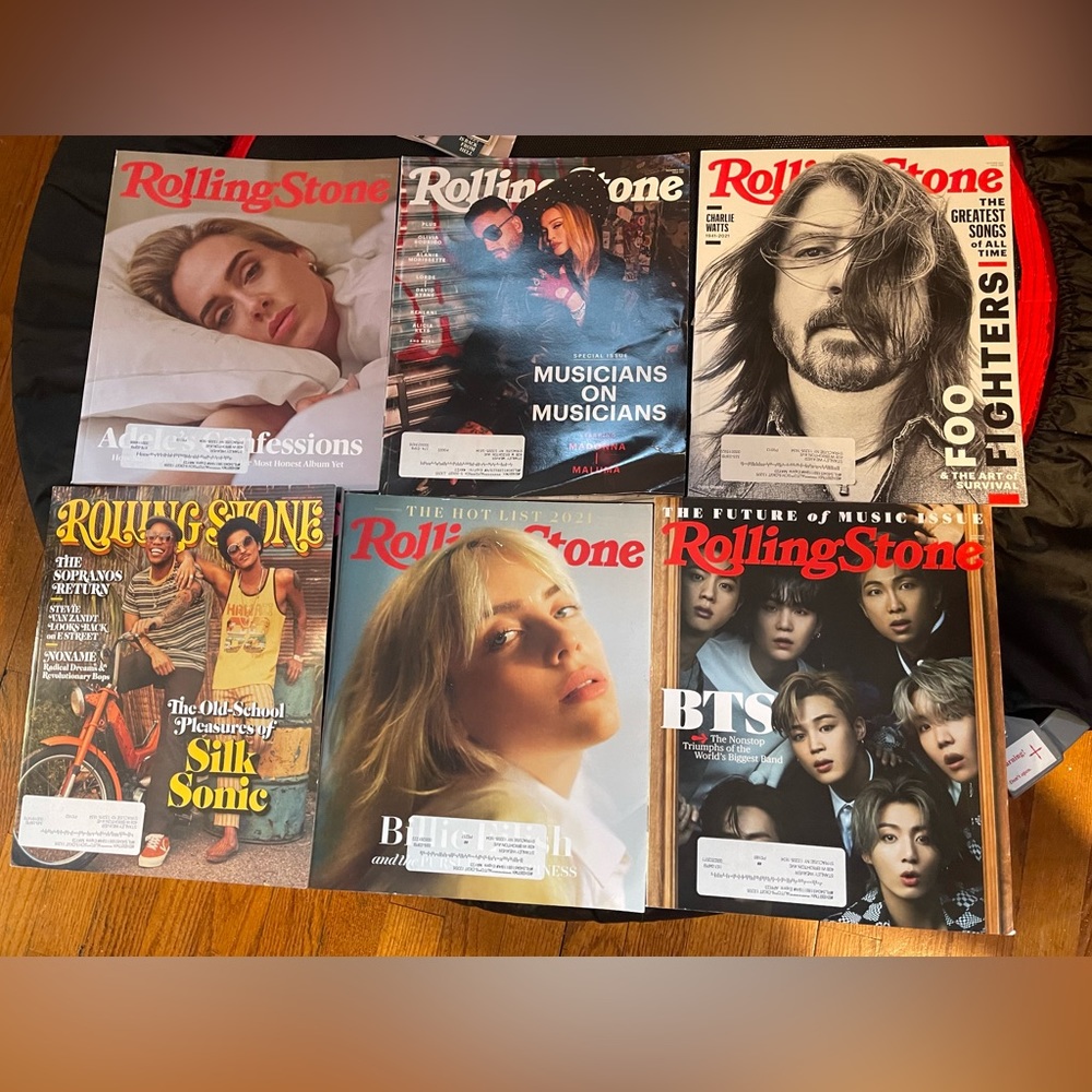 The Rolling Stone Magazine Lot Of 6